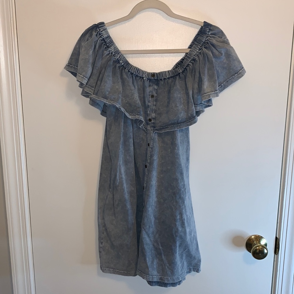 Washed out Denim Dress